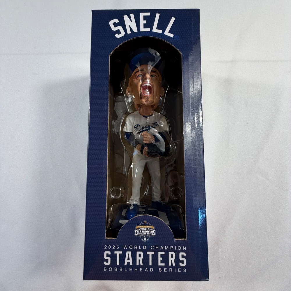 Blake Snell LA Dodgers 2025 World Champion Starters Bobblehead Daiso Japan